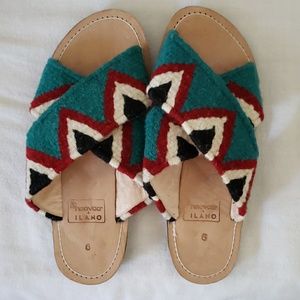 Ilano ndavaa Leather Sandals Slides